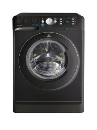 Indesit Bwe91484Xk 9Kg Load, 1400 Spin Washing Machine - Black